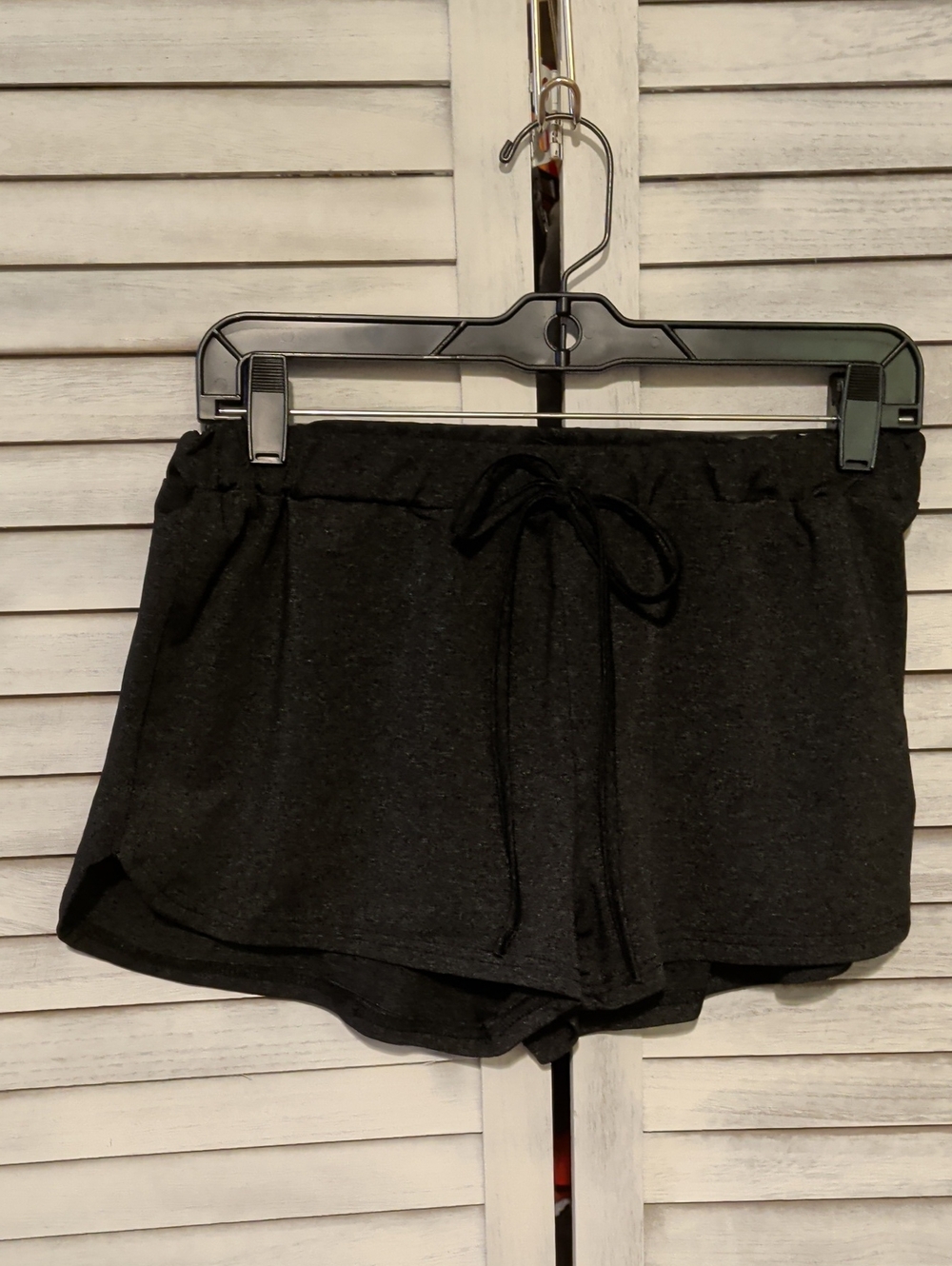 SHEIN Black Athletic Drawstring Lounge Shorts